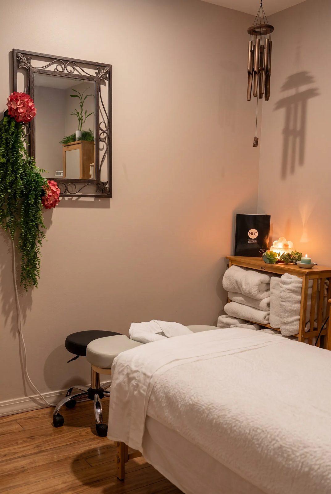 lymphatic massage therapy room